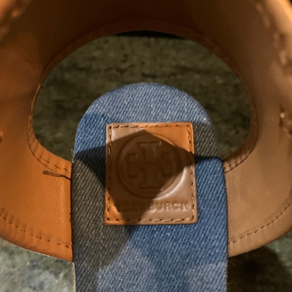 Tory Burch Blue Denim Wedges - Picture 7 of 7